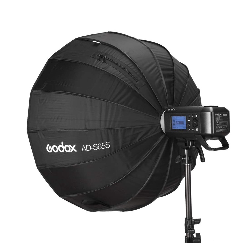 godox-ad-s65s-parabolic-softbox-ร่มถ่ายภาพ-ถ่ายวีดีโอ-ขนาด-65cm-สำหรับไฟ-godox-ml60-ml60bi