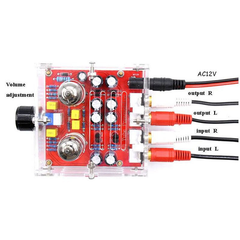 hifi-6j1-class-a-bile-tube-บอร์ดขยายเสียงสําเร็จรูป-พร้อมโครงอะคริลิค-xh-a201