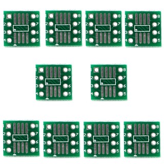 CRE✿ 10Pcs SOP8 SSOP8 TSSOP8 to DIP8 Adapter Converter PCB Board