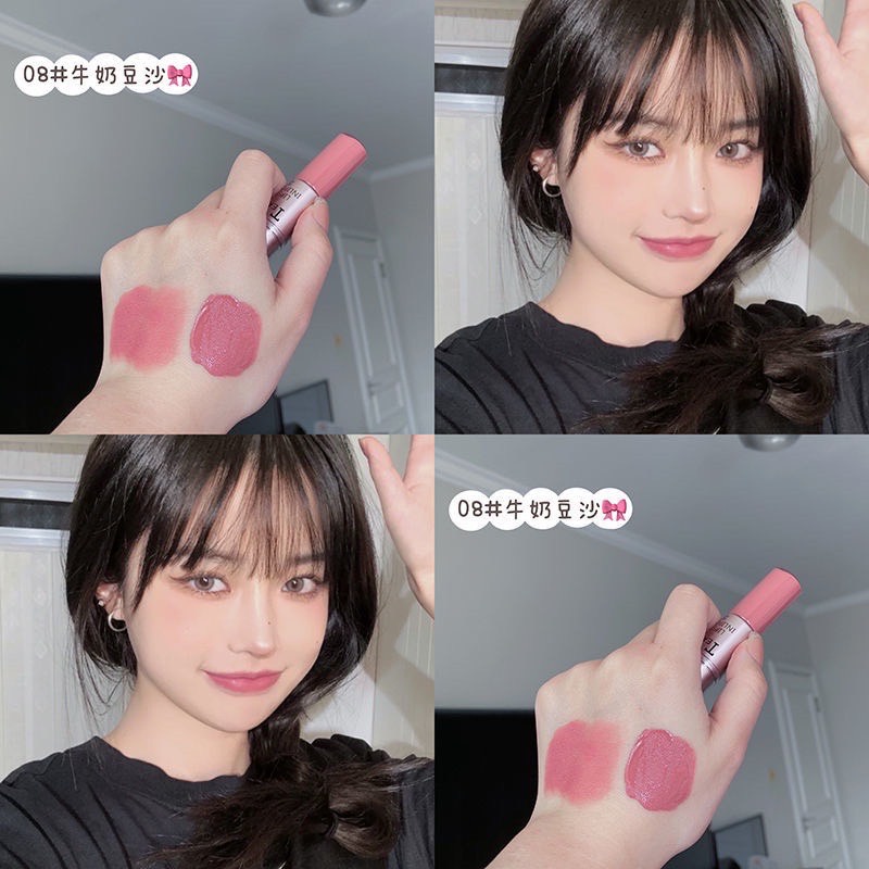 ภาพสินค้าM075 2 In 1 ลิปสติกลิปกลอสเนื้อMatte ติดนานกันน้ํา 12สี จากร้าน narumon.k011 บน Shopee ภาพที่ 5