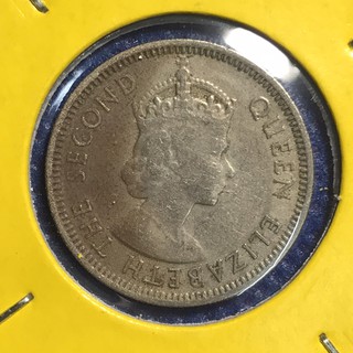 เหรียญเก่า#13316 ปี1953 Malaya & British Borneo 10 CENTS เหรียญต่างประเทศ หายาก น่าสะสม