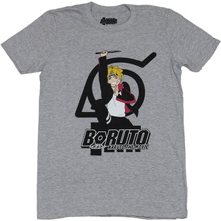 เสื้อยืดนารูโตะ Naruto Boruto Ninja Mens Screen Print T-Shirt Naruto mens
