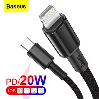 ภาพหน้าปกสินค้าBaseus 20W USB Type C to Lighting Cable for iPhone 13 PD Fast Charging Cable For iPhone 12 Pro X 8 7 Plus Data Wire ที่เกี่ยวข้อง