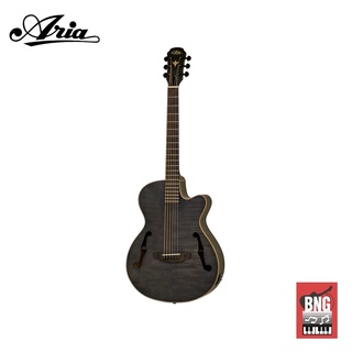 ARIA FET-F2 กีตาร์โปร่งไฟฟ้า แบรนด์ญี่ปุ่น เสียงดี ก้องกังวาน ลายไม้สวย Electric Acoustic Guitar