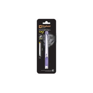 Elephant คัตเตอร์ มีดคัตเตอร์ Economy รุ่น S-901 9 มม. 30° ใบมีด SK5 คละสี จำนวน 1 อัน