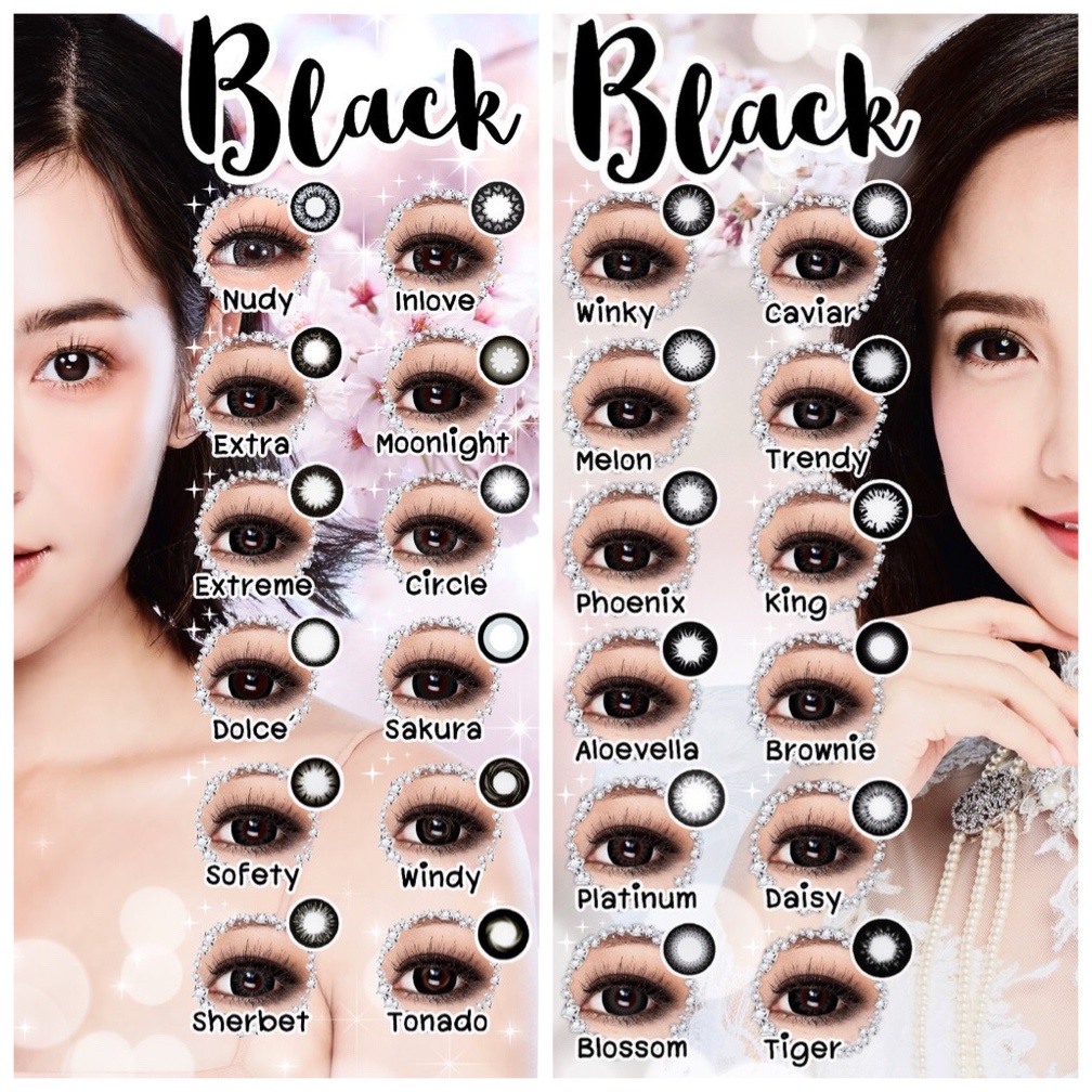 คอนแทคเลนส์-สีดำ-สายตาปกติ-bigeye-ตาโต