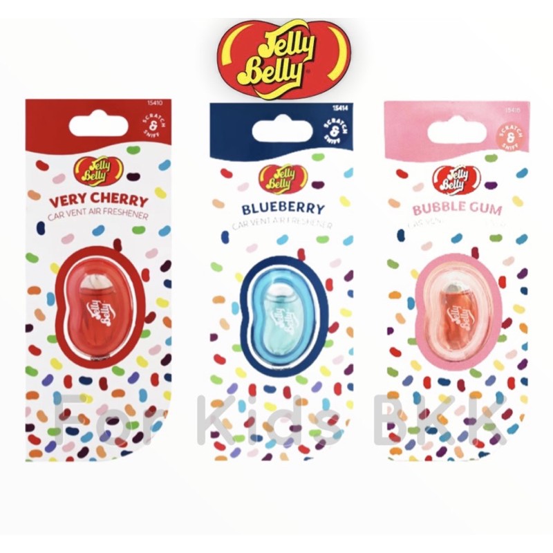 น้ำหอมปรับอากาศในรถยนต์ ชนิดน้ำ 3 มล Jelly Belly Car Vent Air Freshener