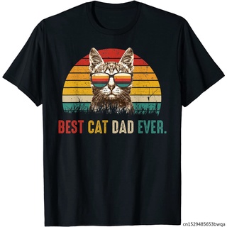 [S-5XL]เสื้อยืดแบรนด์เนมลายแมว Dad Ever สไตล์วินเทจ