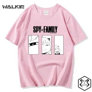 Walkie เสื้อยืดแขนสั้น พิมพ์ลายการ์ตูนอนิเมะ Spy X Family Anya สไตล์ญี่ปุ่น ฮาราจูกุ แฟชั่นฤดูร้อน สําหรับผู้หญิง และผู้