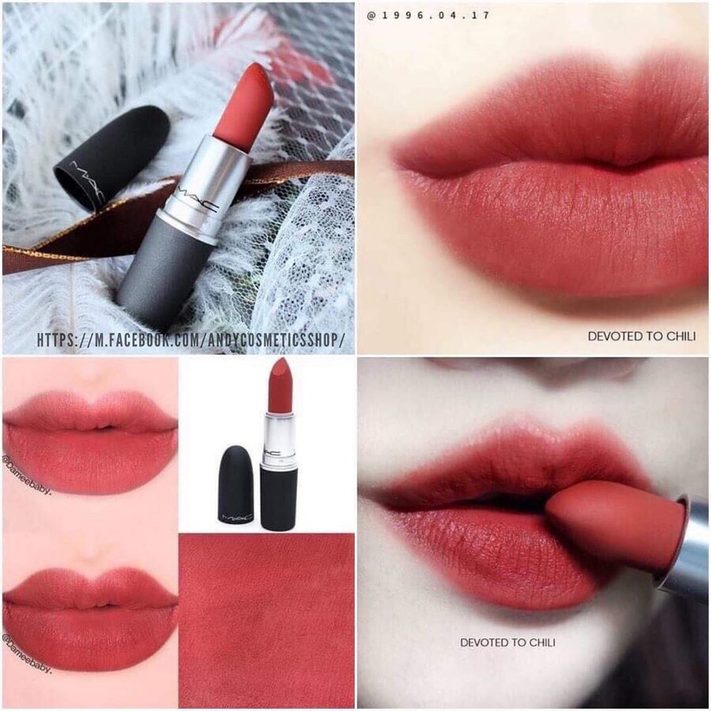ค่าส่ง18ทั่วไทย-แบ่งขายลิปสติก-mac-lipstick-สี-devoted-to-chill-ขนาด0-25-g-แบ่งขายใส่กระปุก-แถมแปรงทาลิปฟรี-แท้100