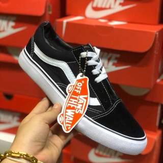 มีเก็บปลายทาง🔥Vans old skool black 🔥 รองเท้าผ้าใบแวนโอลสคูล รองเท้าสีดำ ยอดฮิต ถ่ายจากสินค้าจริง