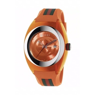 🔥 Gucci Sync XXL Unisex Orange Rubber Watch