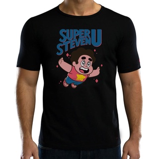 เสื้อยืดโอเวอร์ไซส์เสื้อยืดลําลอง แขนสั้น พิมพ์ลาย Super Steven Universe สไตล์เรโทร เหมาะกับของขวัญวันเกิด แฟชั่นสําหรับ