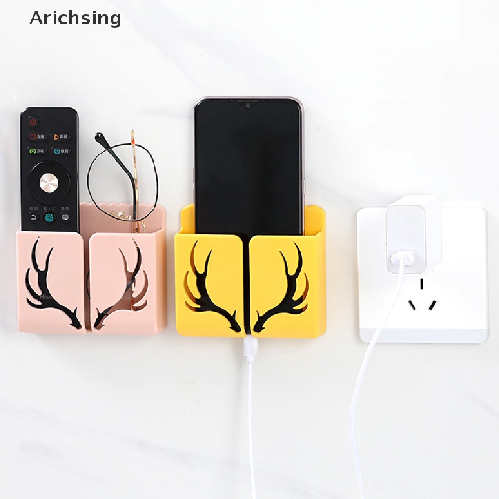 lt-arichsing-gt-กล่องเก็บโทรศัพท์มือถือ-แบบติดผนัง-ไม่ต้องเจาะ-สําหรับห้องนอน-ห้องครัว-ห้องน้ํา-ลดราคา