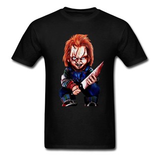 เสื้อยืดโอเวอร์ไซส์Movie Seed Of Chucky Terror T Shirt เสื้อแขนสั้นเสื้อยืด Hip Hop Cotton Tees ชายS-3XL