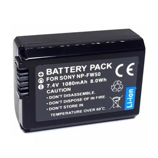 แบตเตอรี่กล้องโซนี่ รหัสแบต NP-FW50  NPFW50  FW50 Replacement Battery Sony Alpha A6000,A6500,A6300,A7,A7II,A7RII,A7SII