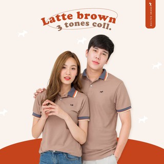 สินค้า BULLTUS BRAND เสื้อโปโล สีน้ำตาลลาเต้ 3 Tone Collection (ใส่โค้ด BULAPR ลดทันที 45.-) มี XXL