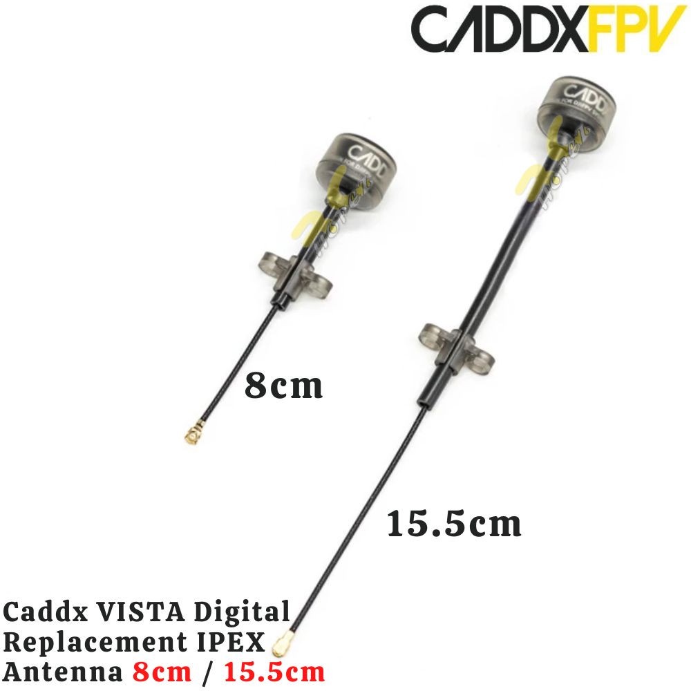 For Caddx VISTA Nebulosa Polare Digitale HD FPV Sistema di Sostituzione for 5.8G FPV Antenna 80mm 150mm IPEX LHCP FPV Antenna Parti di droni (Color : 150mm