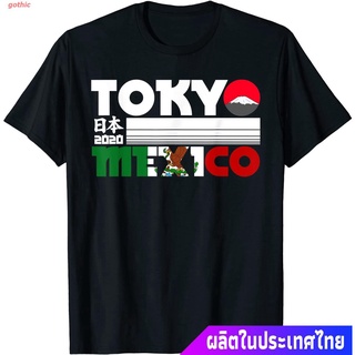 Tee ชุดเซ็ต 2 ชิ้น gothic เสื้อยืดลำลอง Mexico Tokyo World Games 2020 T-Shirt Short sleeve T-shirts