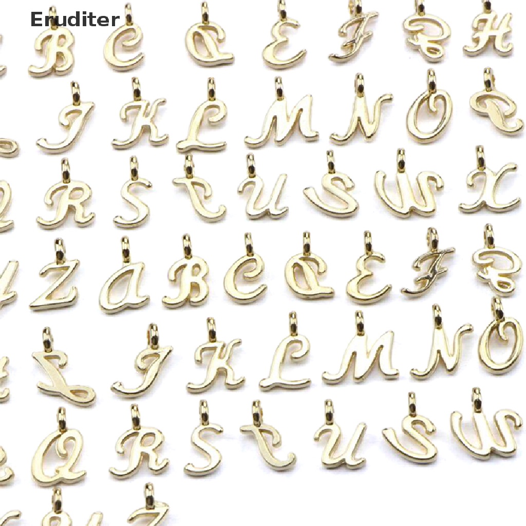 ภาพหน้าปกสินค้า(Eruditer) จี้ตัวอักษร AZ สีทอง สําหรับทํา 26 จากร้าน eruditer.th บน Shopee