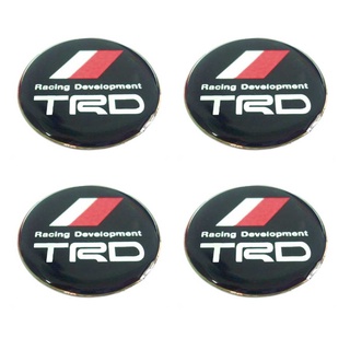 38mm. สติกเกอร์ ทีอาร์ดี sticker TRD Racing Development สติกเกอร์ติดดุมล้อ สติกเกอร์เรซิ่น กว้าง 38 มิล.(3.8เซนติเมตร)