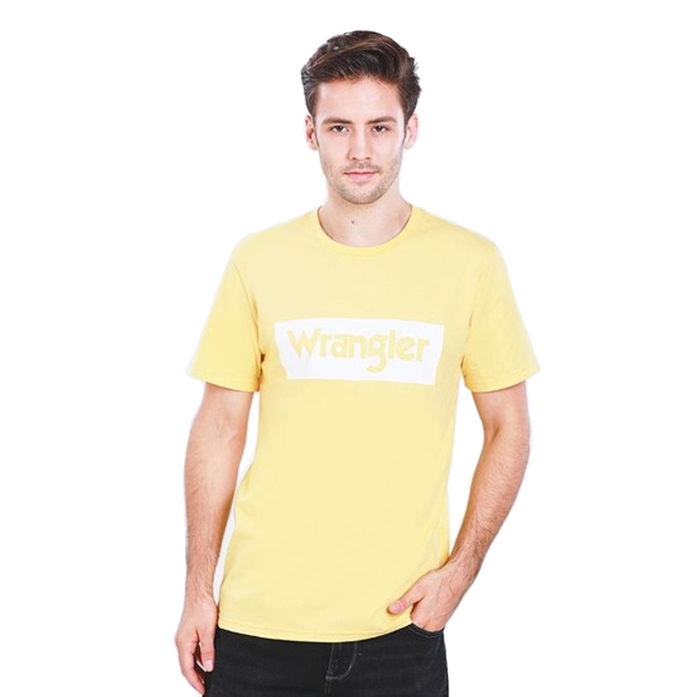 s-5xl-wrangler-เสื้อยืดแขนสั้น-รุ่น-wr-s171r202-regular-core-basic-yellow-แรงเลอร์-เสื้อผ้าผู้ชาย-เสื้อยืด