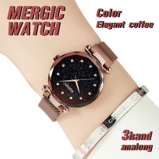 นาฬิกาข้อมือ  นาฬิกาข้อมือผู้หญิง แฟชั่นนาฬิกาข้อมือ นาฬิกา Korea Style สายรัดข้อมือลายตาข่าย นาฬิกาควอตซ์