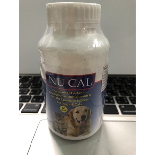 Nu-Cal 90เม็ด(แคลเซี่ยมสำหรับน้องหมาและแมว)1กระปุก