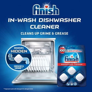 ʕ￫ᴥ￩ʔ Finish Dishwasher Cleaner ฟินิช ก้อนทำความสะอาดเครื่องล้างจาน 3 ก้อน