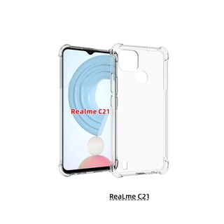 ส่งจากไทย เคส Realme C21 เคสนิ่ม TPU ใสเสริมขอบและมุมกันกระแทก พร้อมส่ง เคสเรียลมี