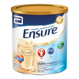 ภาพขนาดย่อของภาพหน้าปกสินค้าEnsure เอนชัวร์ กลิ่นวานิลลา ขนาด 400 กรัม อาหารเสริม สูตรครบถ้วน จากร้าน bootsthailand บน Shopee