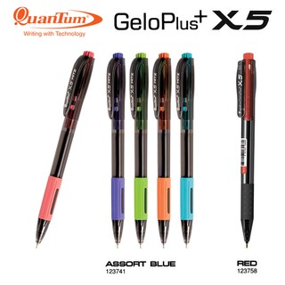 ภาพขนาดย่อของภาพหน้าปกสินค้าปากกาลูกลื่น Quantum รุ่น GeloPlus X5 จากร้าน ssfortunetrade บน Shopee