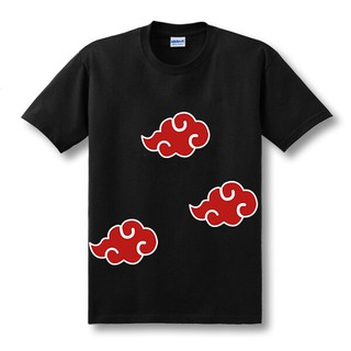 เสื้อยืดพิมพ์ลาย Naruto Akatsuki สำหรับผู้ชาย bh