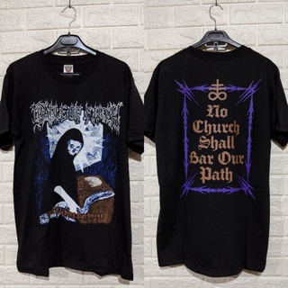 เสื้อยืดผ้าฝ้ายพิมพ์ลายขายดี เสื้อยืด วง Cradle OF FILTH BAND