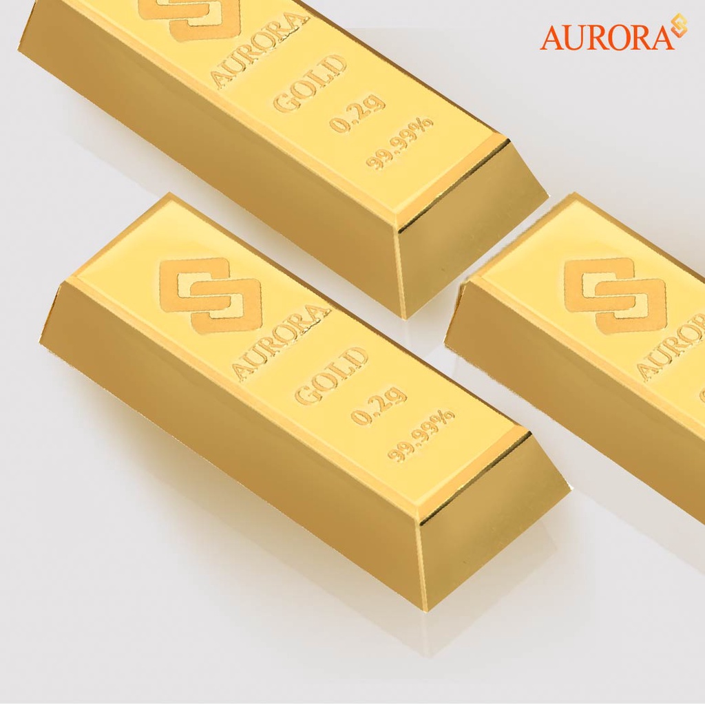 ภาพสินค้าAURORA ทองแท่ง น้ำหนักทอง 0.2 กรัม จากร้าน auroradesign บน Shopee ภาพที่ 3
