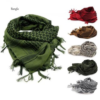 ภาพขนาดย่อของสินค้าผ้าพันคอลายสก๊อตแต่งพู่น้ําหนักเบาสไตล์อาหรับ unisex pashmina