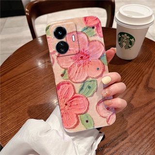 เคสโทรศัพท์ซิลิโคน TPU แบบนิ่ม ลายดอกไม้ ป้องกันเลนส์กล้อง สําหรับ Realme C55 NFC 2023 REALMEC55 NFC