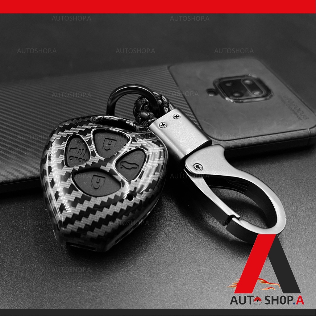 ภาพหน้าปกสินค้าเคฟล่าเงา เคสกุญแจรถ ปลอกกุญแจ รถยนต์  1ชุด จากร้าน autoshop.a บน Shopee