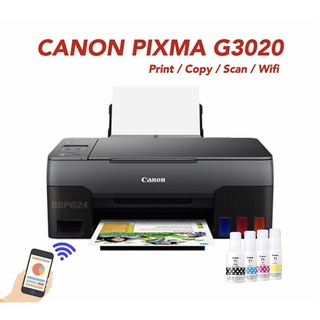 Printer Canon Pixma G3020 Wifi  พร้อมหมึกแท้ ประกันศูนย์ 2 ปี