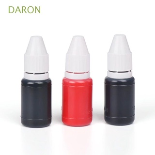 DARON School Supplies Seal Stamp Oil For Wood Paper 10ml Flash Refill Ink Office Scrapbooking Photosensitive Blue Make Seal Black Inkpad/Multicolor