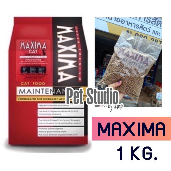 maxima-cat-maintenance-อาหารแมว-สำหรับแมวทุกสายพันธุ์-แม่แมว-ลูกแมว-1-kg-pet-studio