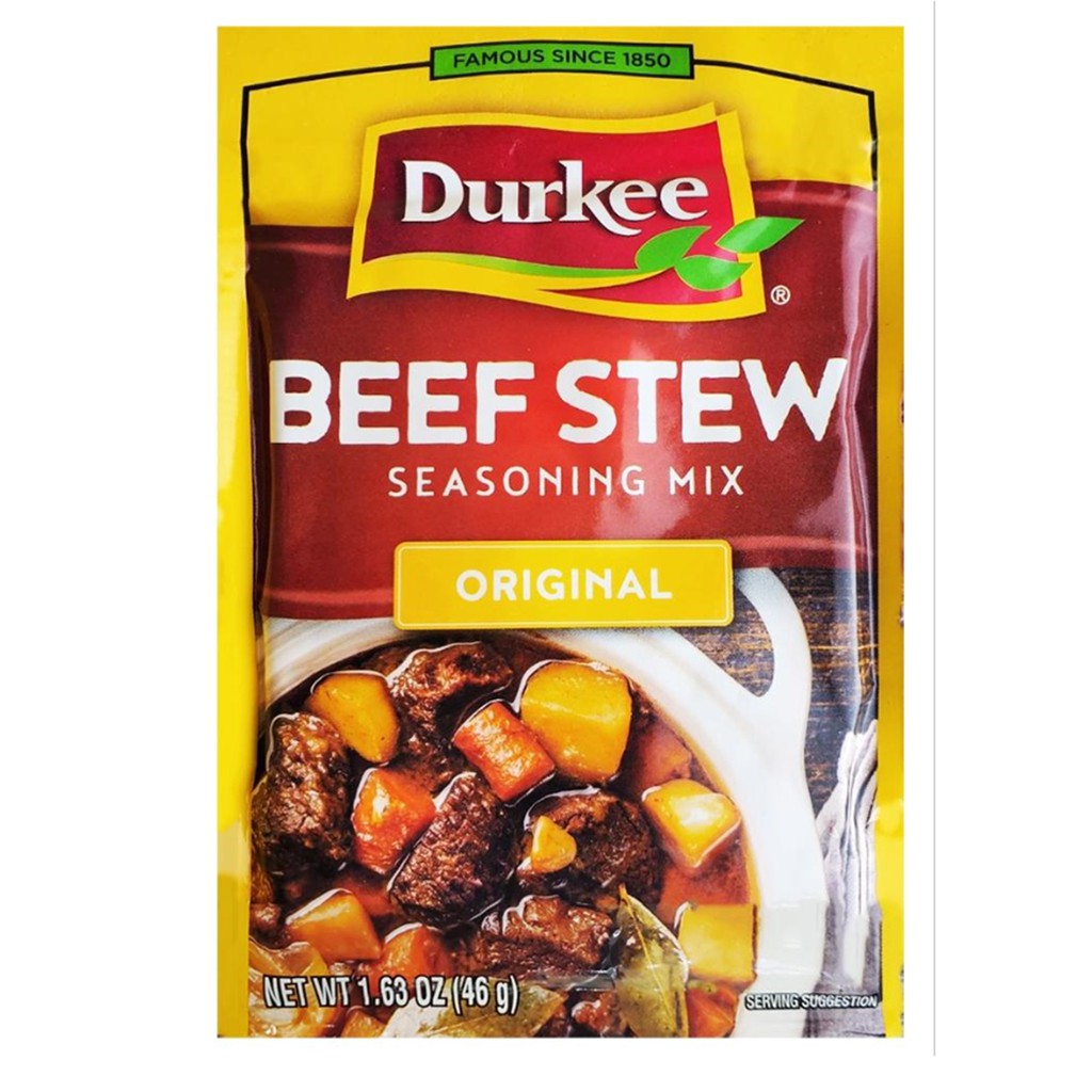 ภาพหน้าปกสินค้าDurkee Beef Stew Seasoning Mix Original 46g.เดอร์กีซอสปรุงรสสตูว์เนื้อสูตรดั้งเดิม 46 กรัม จากร้าน jgbnogvoul บน Shopee
