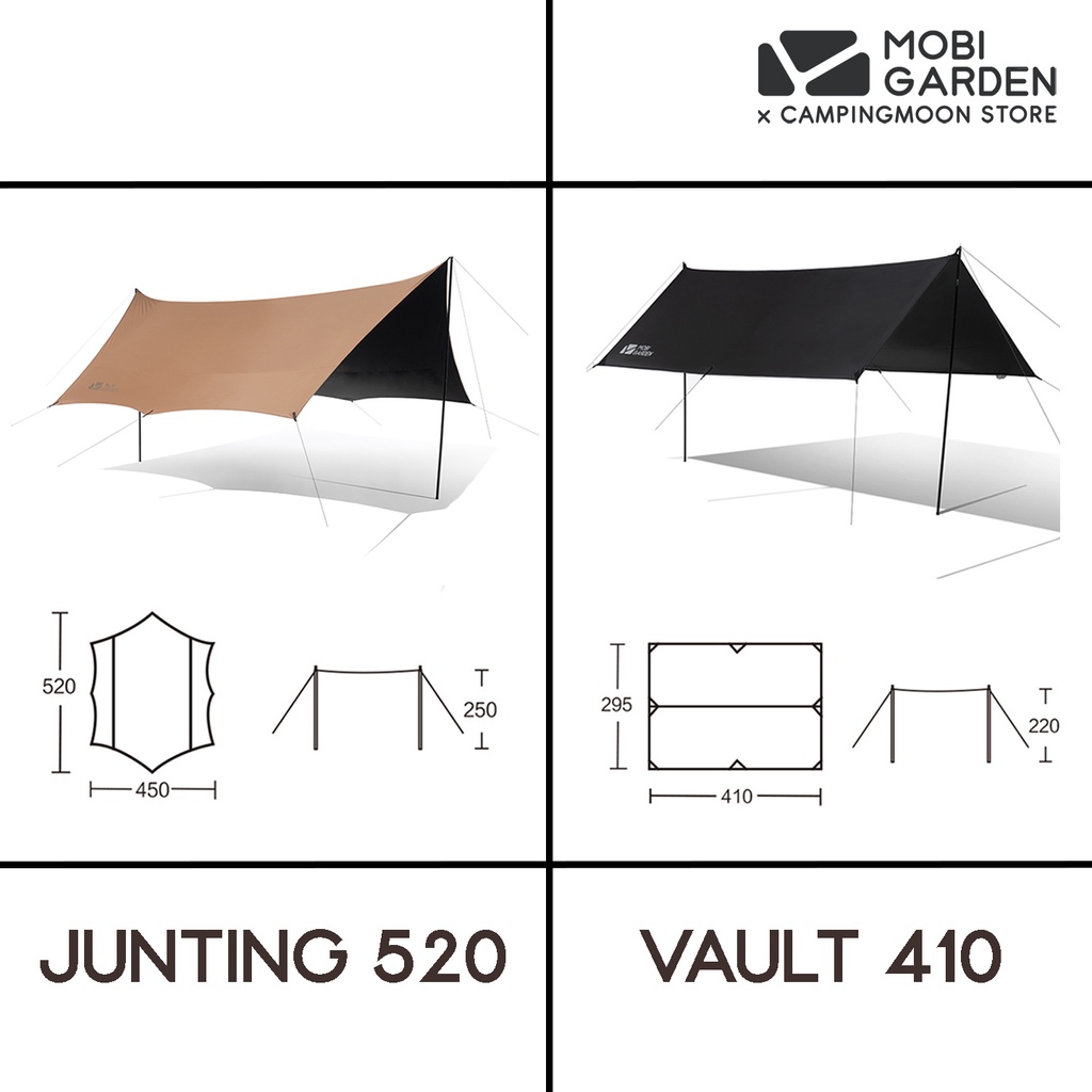 ทาร์ป-ฟลายชีท-mobi-garden-รุ่น-vault-410-junting-520-black-coated-ทรงคางหมู-hexagon-และสี่เหลี่ยมผื่นผ้า
