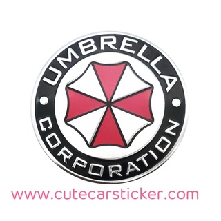 สติ๊กเกอร์ ผีชีวะ Resident Evil Umbrella Corporation ติดรถ แบบนูน วงกลม