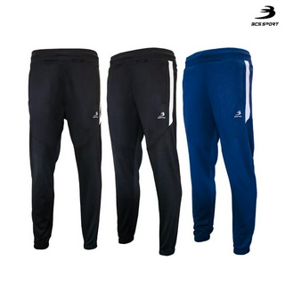 BCS SPORT กางเกงวอร์ม ขายาว ตัดต่อแถบ UNISEX รหัส T4016 เนื้อผ้า ซอฟ โพลีเอสเตอร์ BCS TRACKSUIT TROUSER SOFT POLYESTER