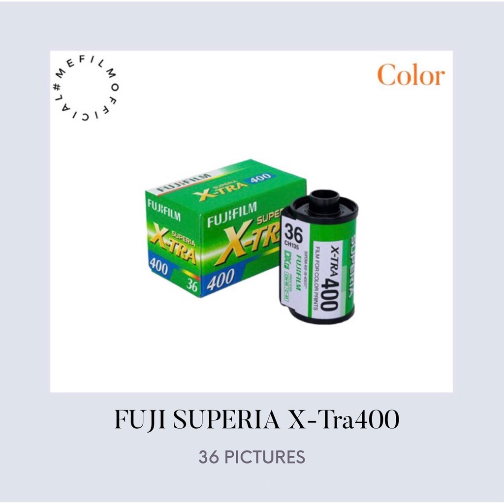 ภาพหน้าปกสินค้าพร้อมส่ง ฟิล์มสี fujicolor superia x-tra 400 ฟิล์มใหม่ 36รูป *1ม้วน ฟิล์มถ่ายรูป ฟิล์ม