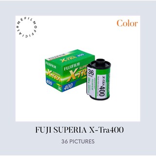 ราคาพร้อมส่ง ฟิล์มสี fujicolor superia x-tra 400 ฟิล์มใหม่ 36รูป *1ม้วน ฟิล์มถ่ายรูป ฟิล์ม