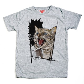 เสื้อยืด แขนสั้น แชปเตอร์วัน สเก๊ตบุ๊ค ลาย แมวโกรธ ผ้านิ่ม / Angry  Cat Chapter One Sketchbook Soft T-Shirt