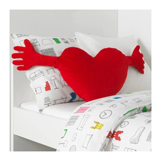 IKEA แท้ค่ะ หมอนอิง รูปหัวใจ สีแดง ขนาด 40x101 ซม. อิเกีย FAMNIG HJÄRTA ฟัมนิก แยร์ทต้า
