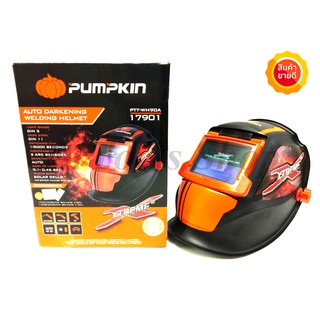 หน้ากากเชื่อมตัดแสงออโต้ ฝาหน้าเปิดได้ PUMPKIN รุ่น PTT-WH90A-17901 #0446